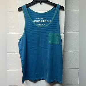 Teal and Blue Men's Mossimo Supply Co. Tank Top. M